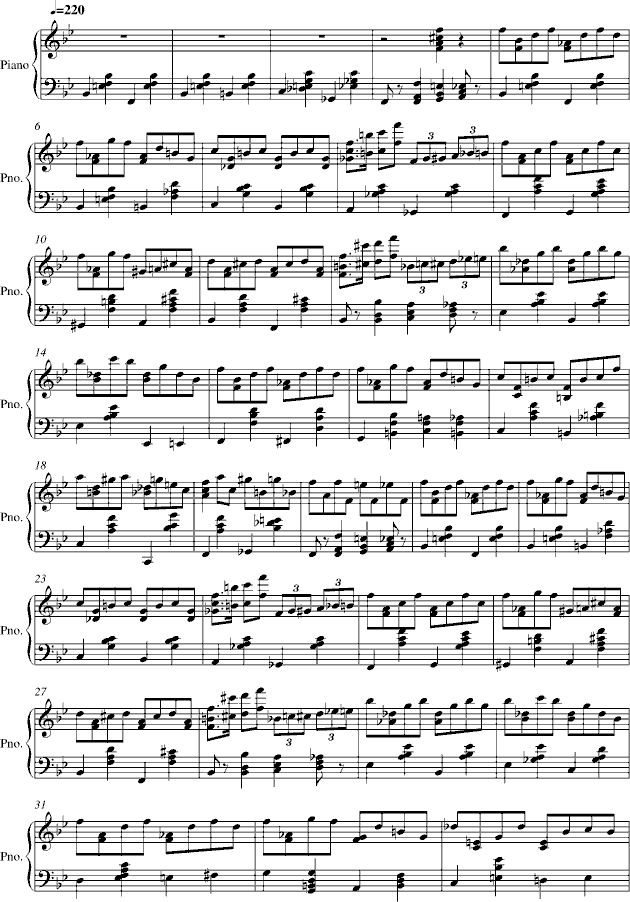 ragtime(钢琴谱)1