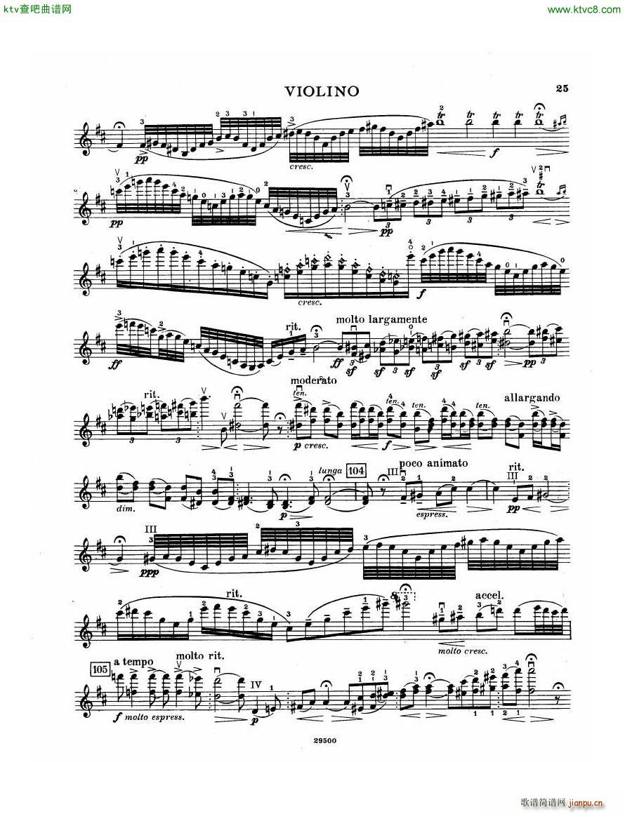 Elgar Violin Concerto Vn(钢琴谱)25