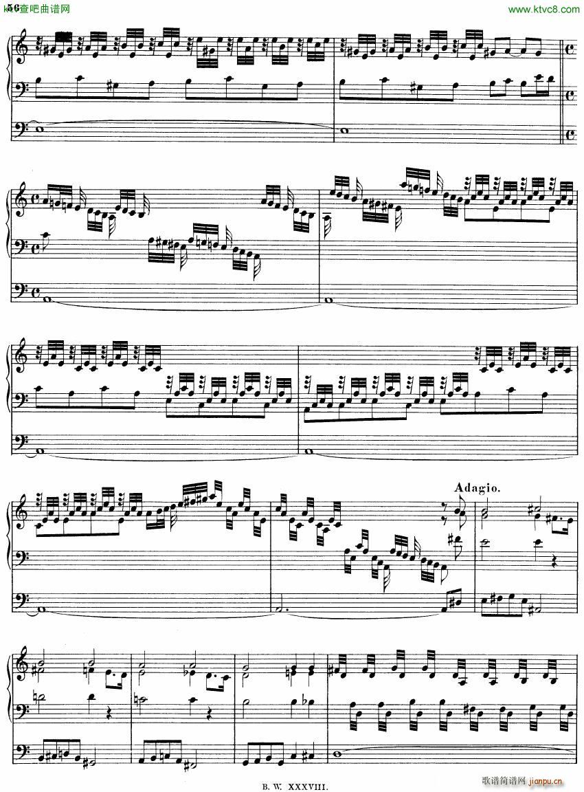 Bach JS BWV 561 Fantasia Fugue in Am(钢琴谱)8