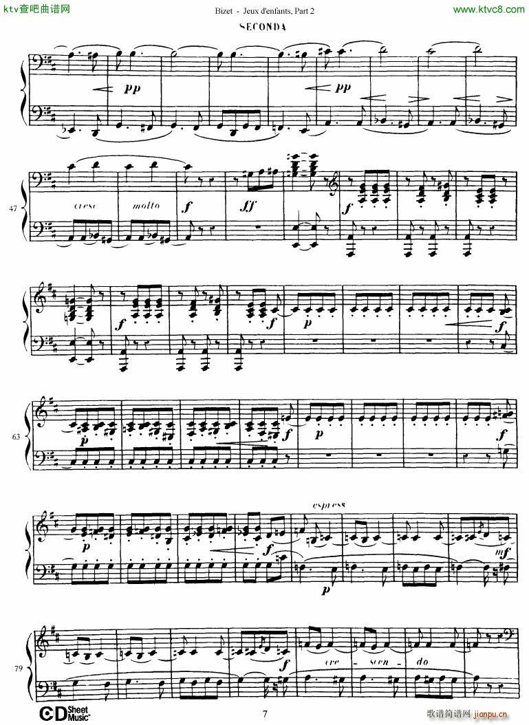 Bizet Jeaux d Enfants Part II(钢琴谱)8