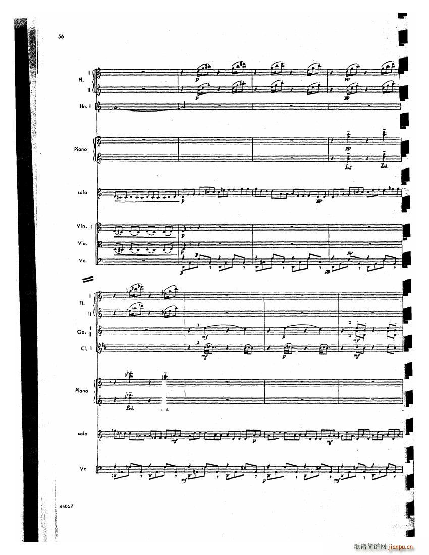 Barber op 14 Violin Concerto Score 二(钢琴谱)15