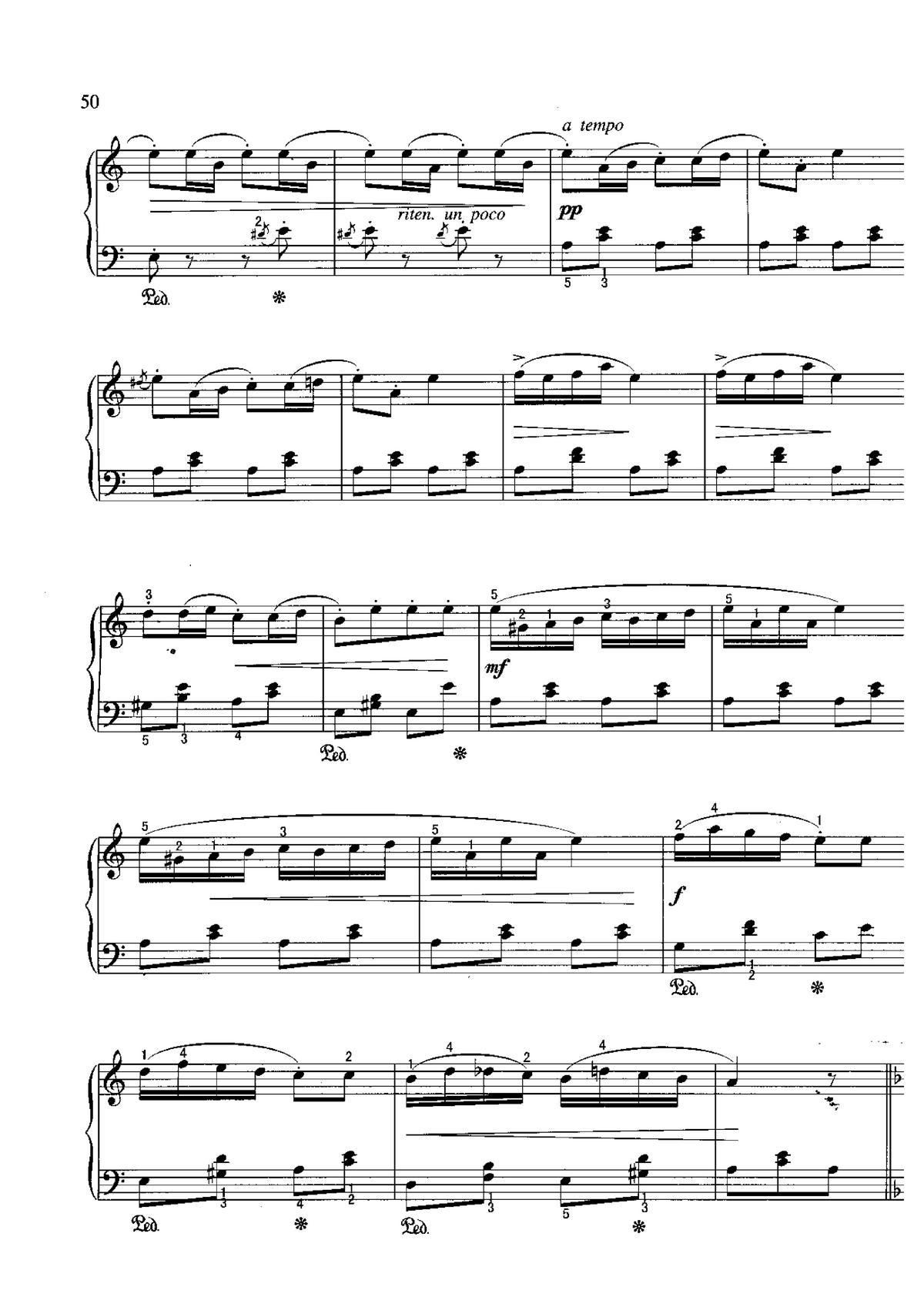 吉普赛营地 不可不弹的世界钢琴名曲100首(钢琴谱)3