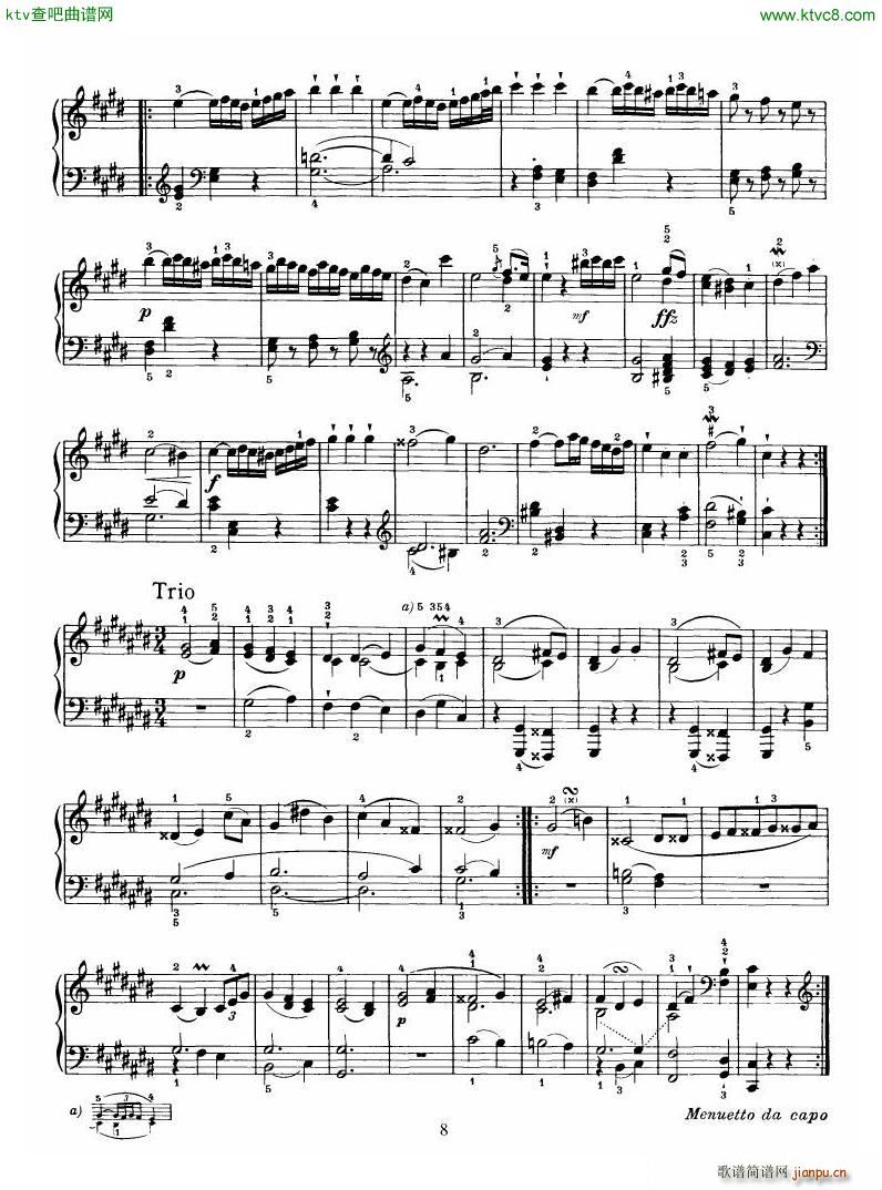 Haydn Piano Sonata No 36 In C(钢琴谱)8