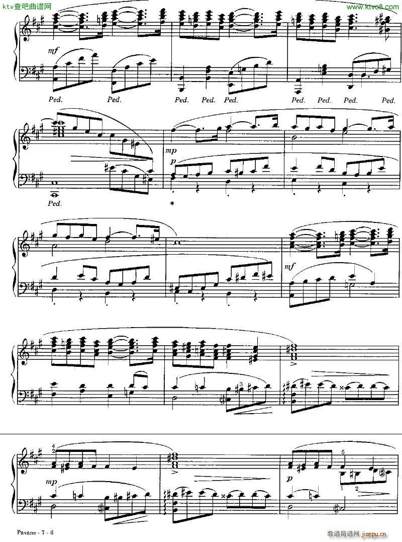 Faure 050 Pavane arr piano solo R Schultz(钢琴谱)6