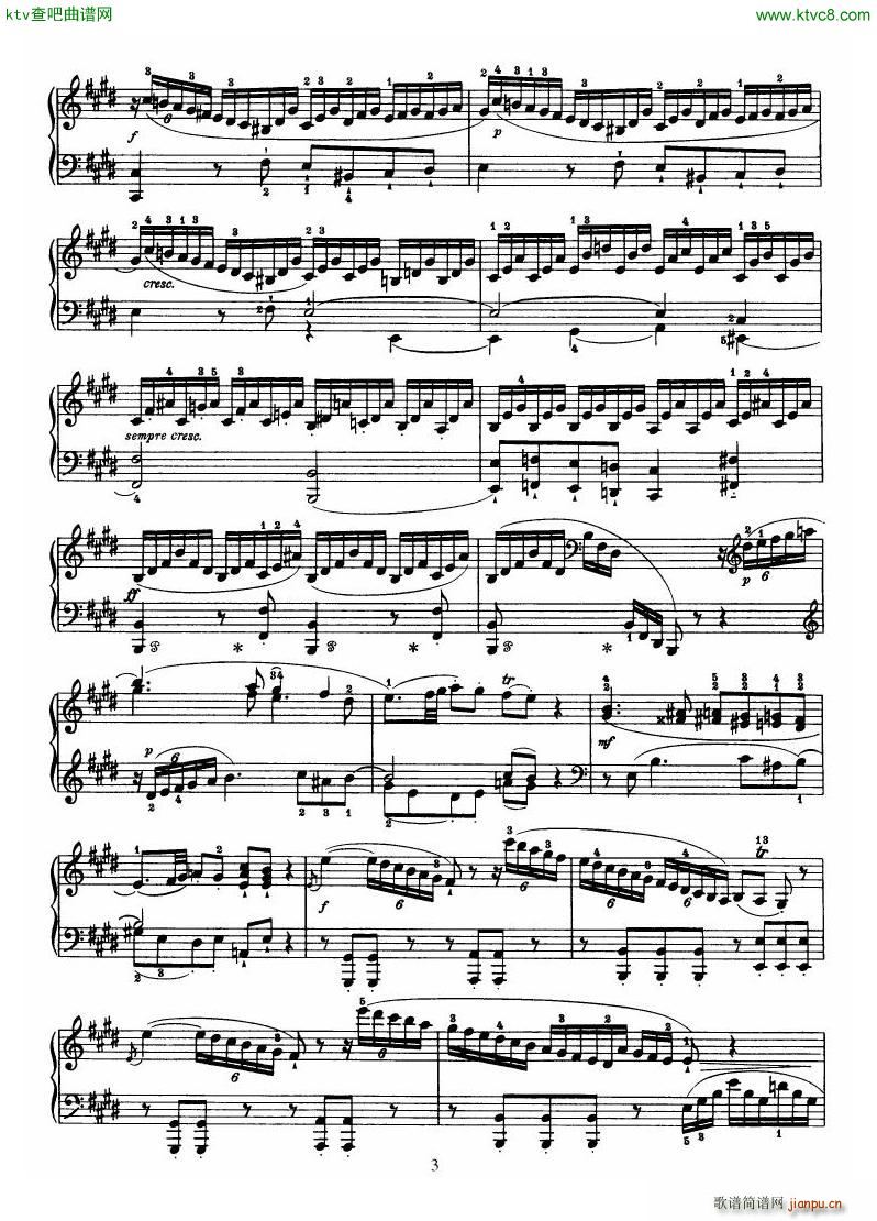 Haydn Piano Sonata No 31 In E(钢琴谱)3