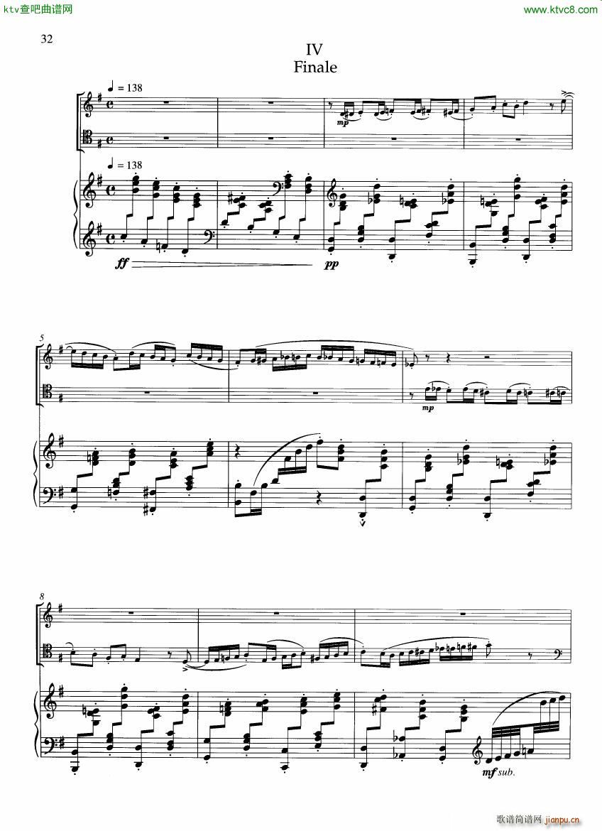 Francaix Trio for oboe bassoon and piano 二(钢琴谱)5