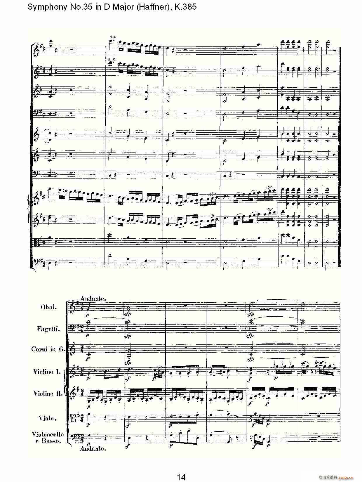 Symphony No.35 in D Major, K.385(十字及以上)14