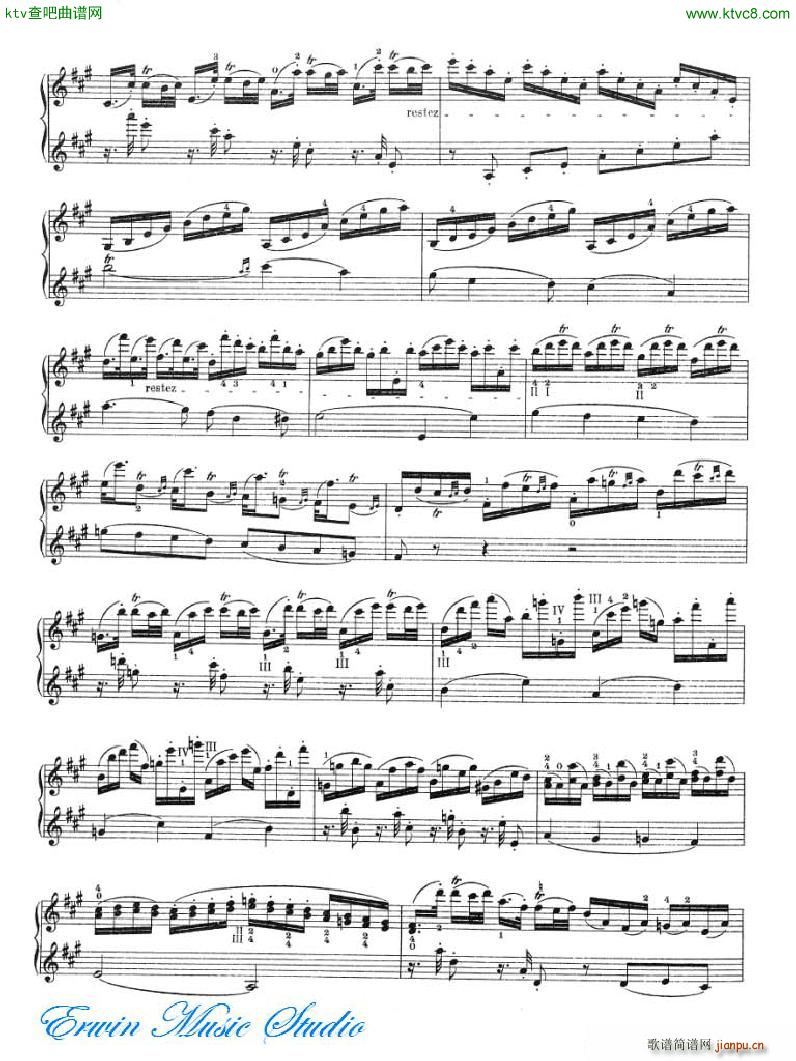 加维尼耶 24首隨想曲Pierre Gavinies 24 Caprices 17 20(十字及以上)7