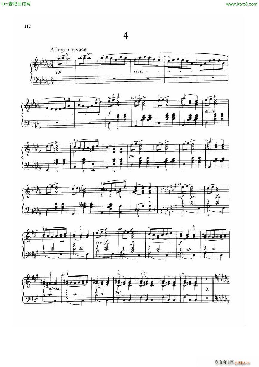 Dvorak Walzer op 54(钢琴谱)15