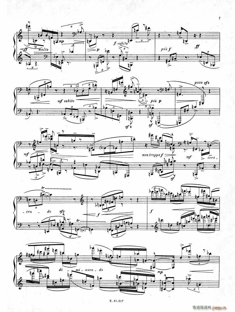 Pierre Boulez Sonata No 2 1 24(钢琴谱)7