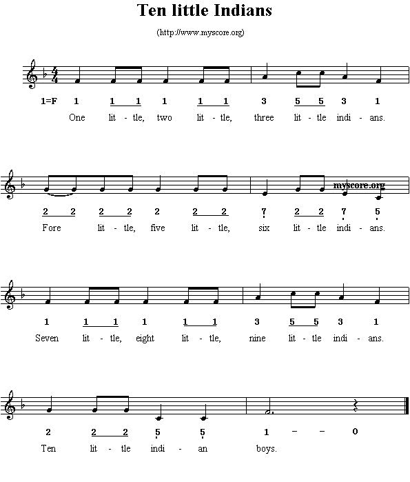 英文儿歌：TenlittleIndians(其他)1