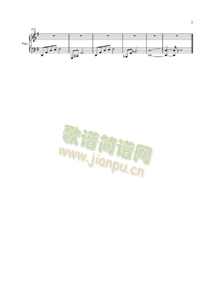 Negaigoto(钢琴谱)5
