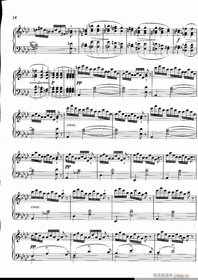 钢琴 不可不弹的世界钢琴名曲100首 五(钢琴谱)15