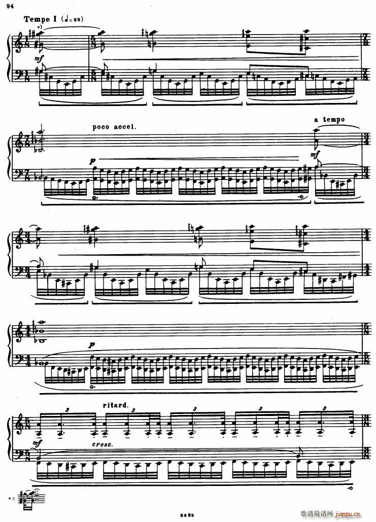 Bartok SZ 41 Deux Elegies op 8b(钢琴谱)11