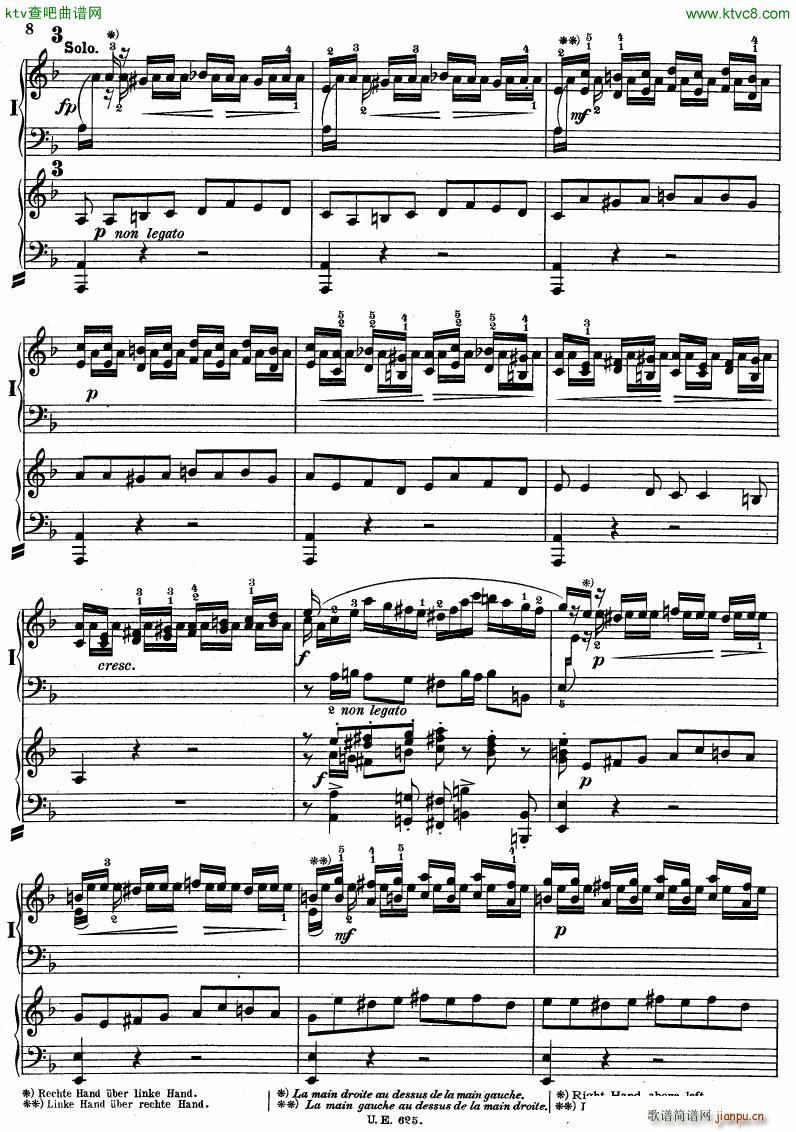 Bach JS BWV 1052 Keyboard Concerto in d ed R ntgen(钢琴谱)8