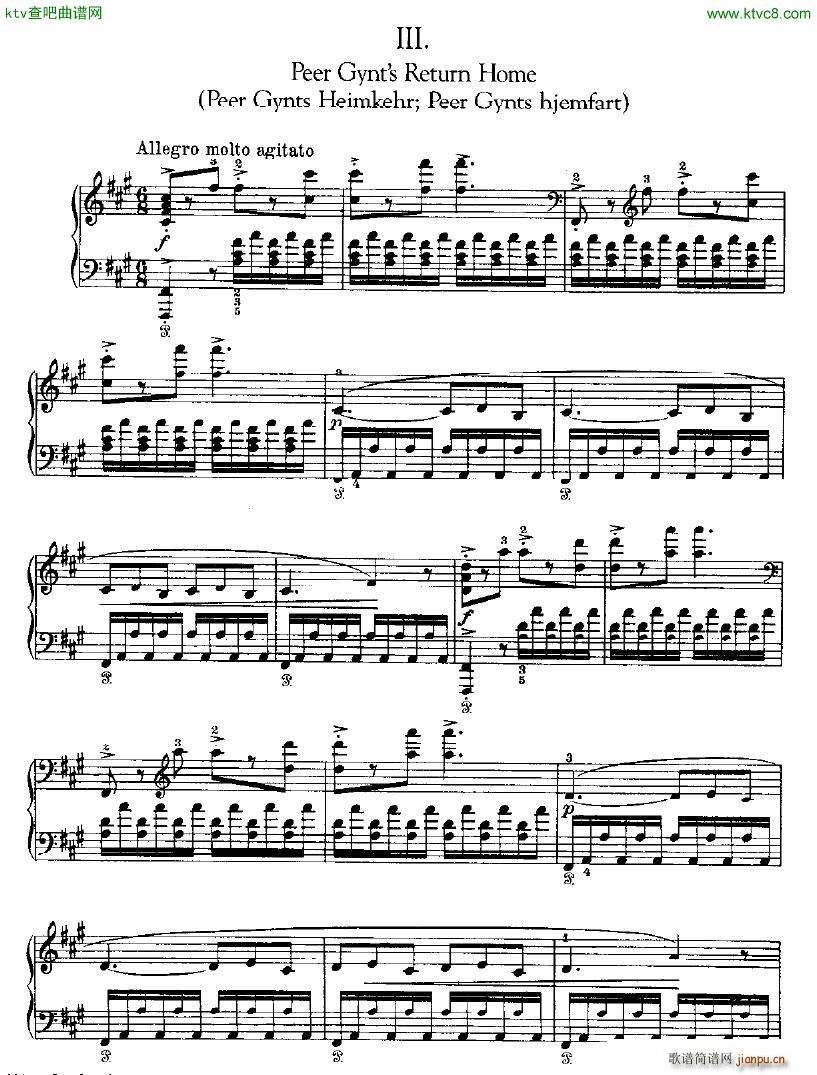 Peer Gynt Suite No 2 Op 55(钢琴谱)13