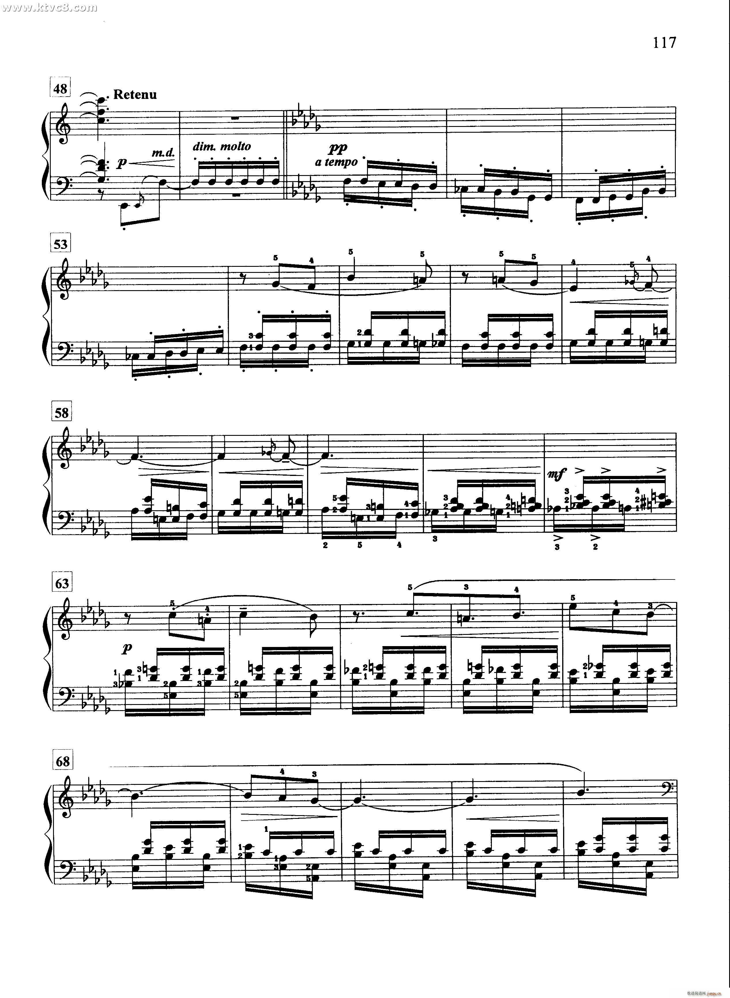 中断的小夜曲(钢琴谱)3