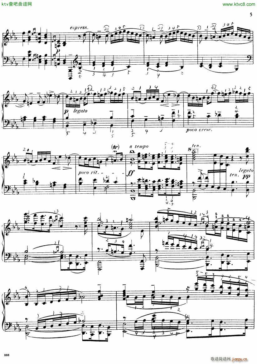 Bach JS BWV 552 Prelude and Fugue in Eb arr Busoni(钢琴谱)5