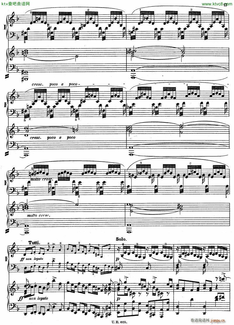 Bach JS BWV 1052 Keyboard Concerto in d ed R ntgen(钢琴谱)18