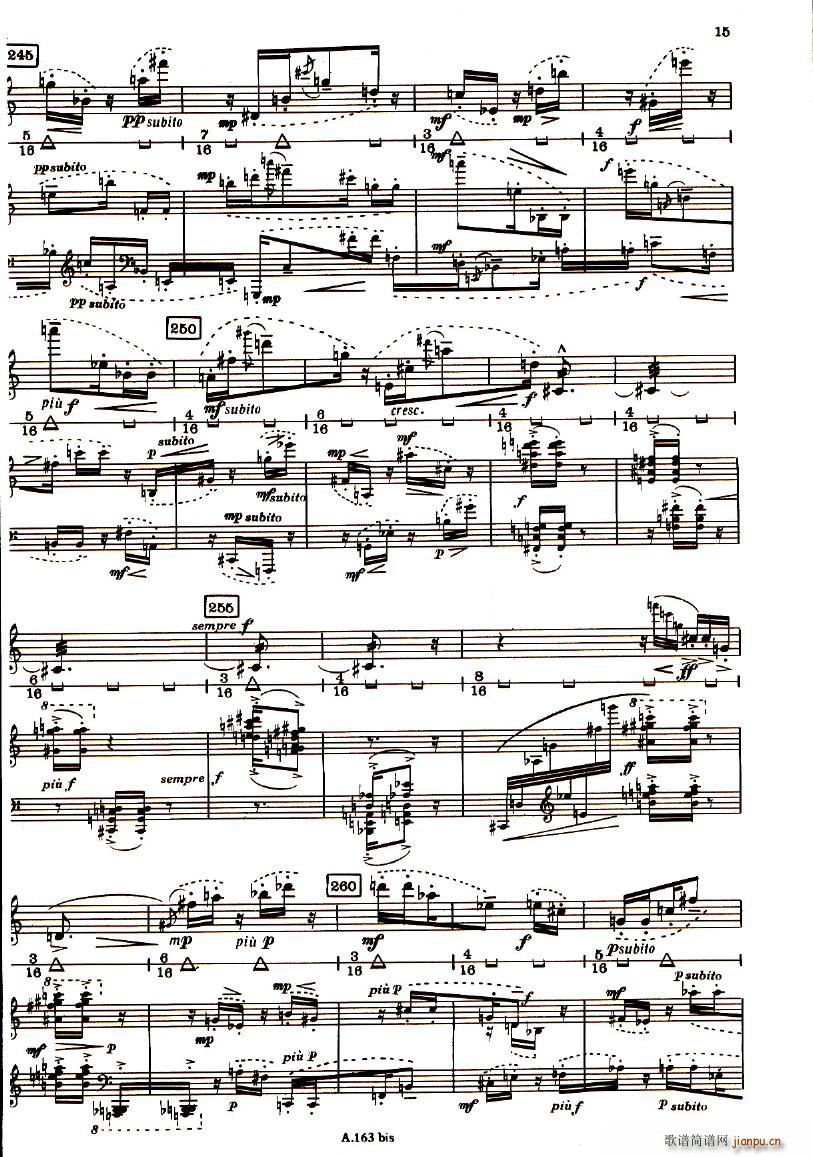 Boulez Sonatine Pour Flute Et Piano(钢琴谱)15