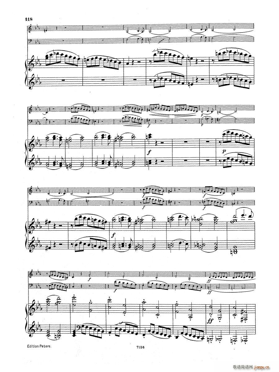 Beethoven op 1 no 3 Piano Trio(钢琴谱)30