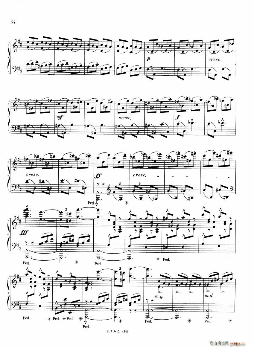 Chaminade 6 Etudes Op35 二(钢琴谱)13