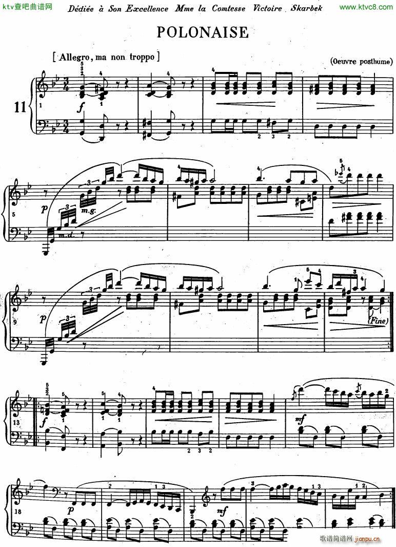 Chopin Polonaise Gminor(钢琴谱)1