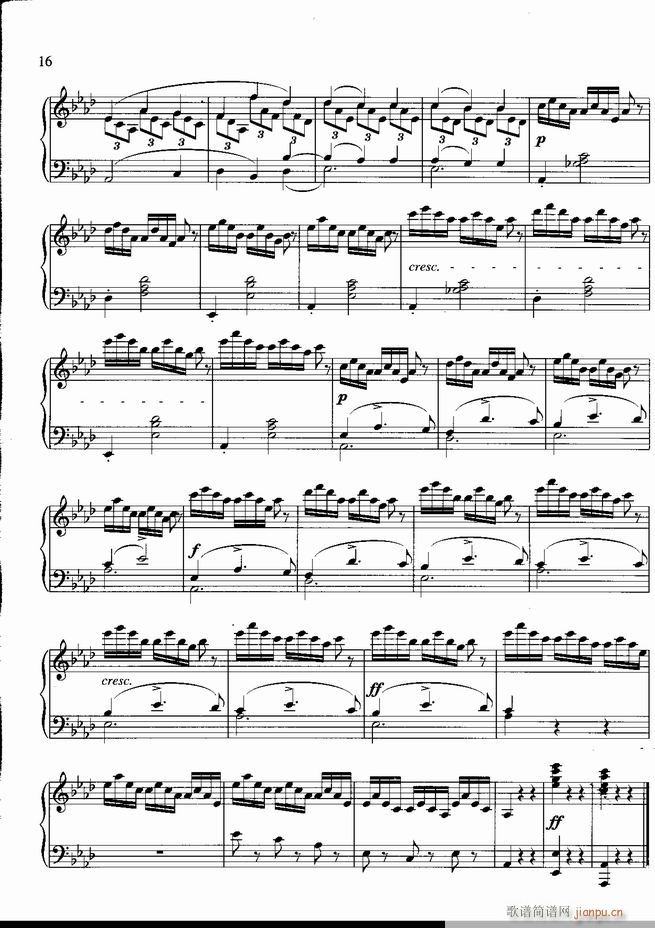 钢琴 不可不弹的世界钢琴名曲100首 五(钢琴谱)17