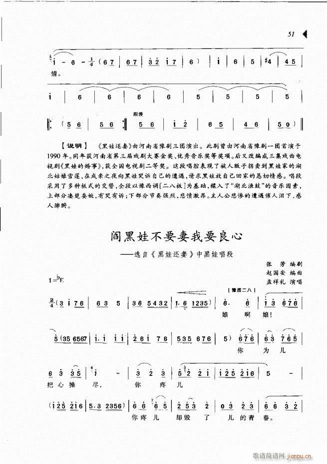 梨园春戏曲新唱段选粹目录1 60(豫剧曲谱)60