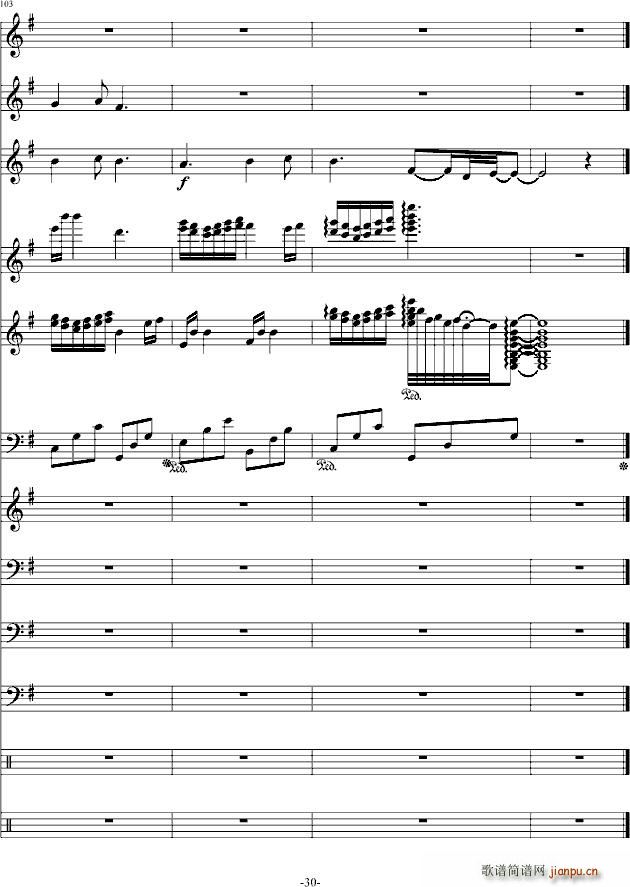 Negro(钢琴谱)30