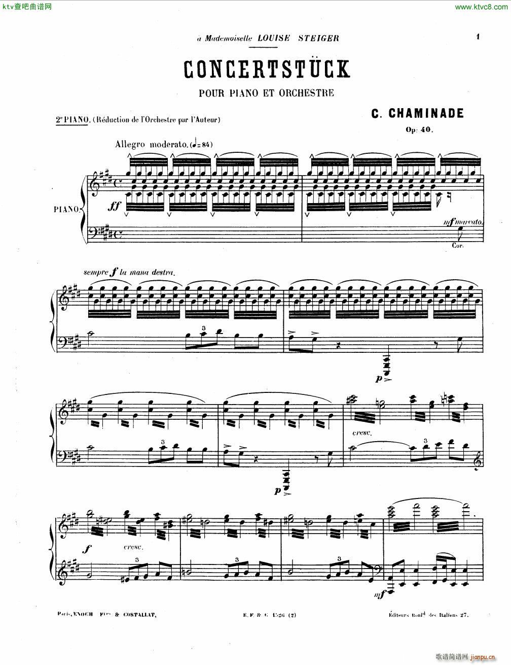 Chaminade Konzerstuck Op 40 reduction(钢琴谱)29