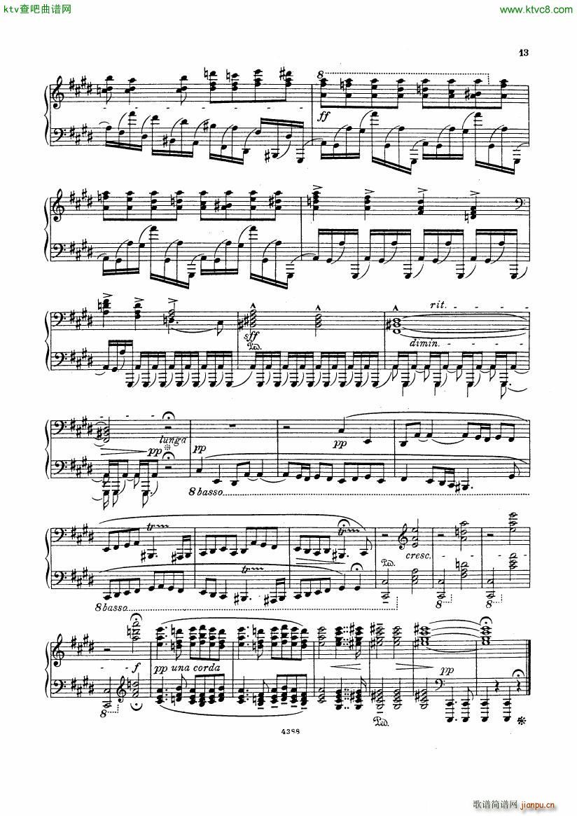 Bortkiewicz Op29 12 Etudes Nouvelles Book 1(钢琴谱)12