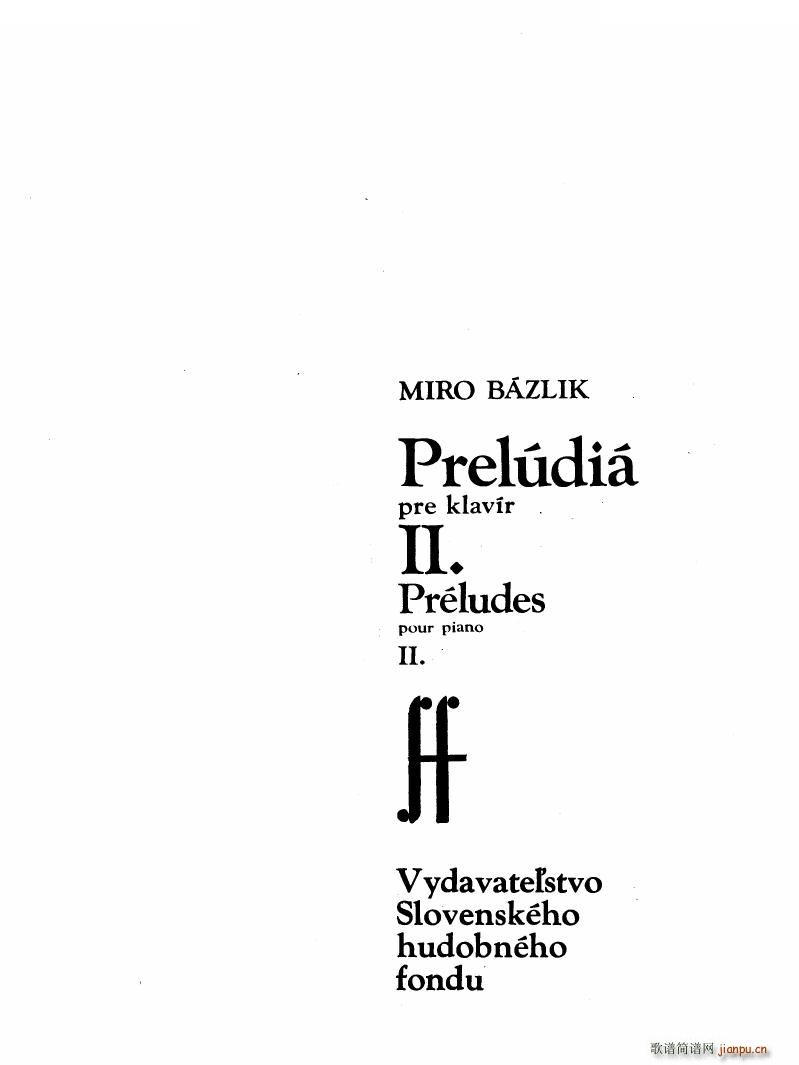 Bazlik Preludes book 2 一 Preludes book 2 一(十字及以上)1