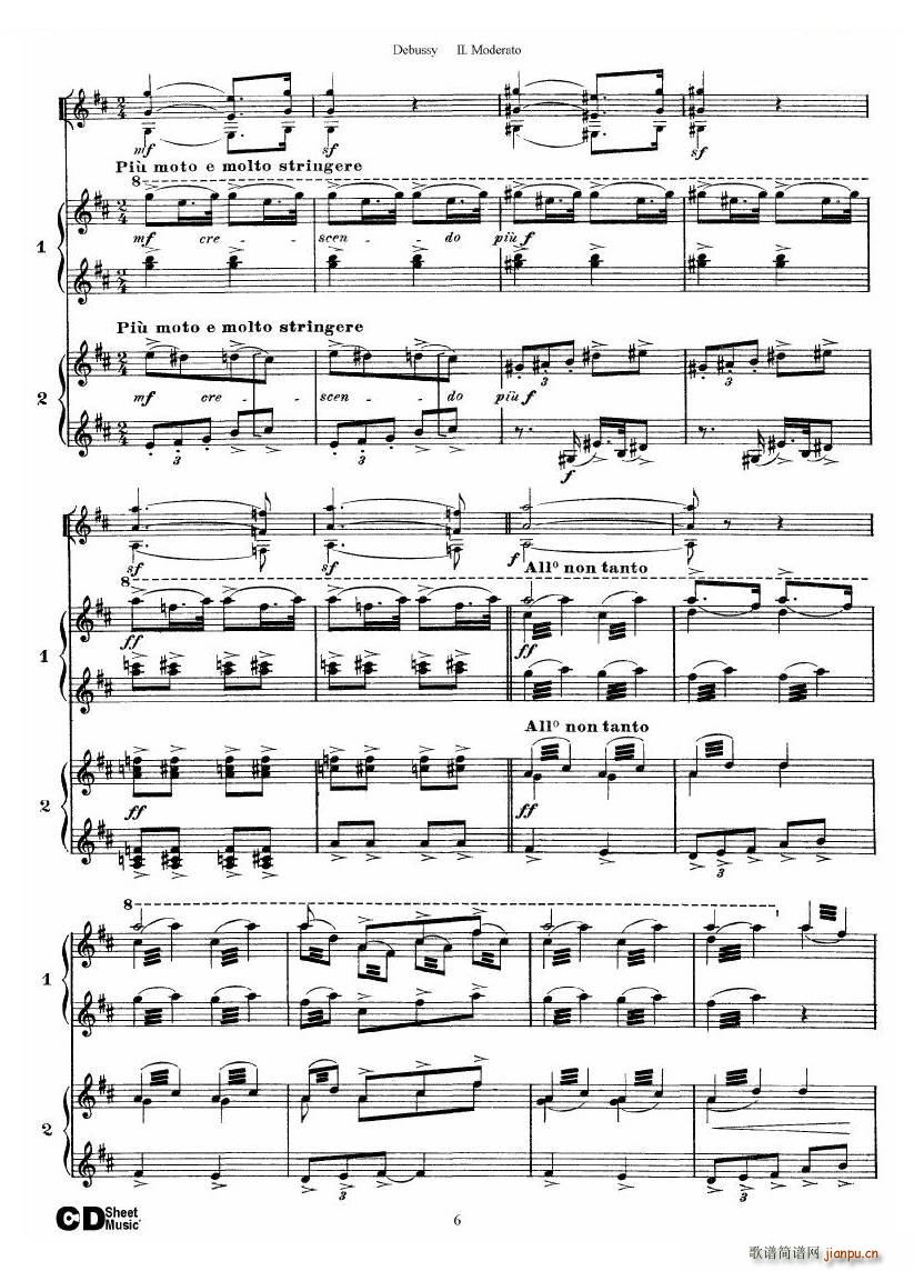 Debussy Printemps II Printemps II(十字及以上)6