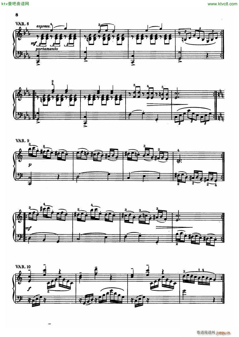 Czech piano variations from 18th century(钢琴谱)6