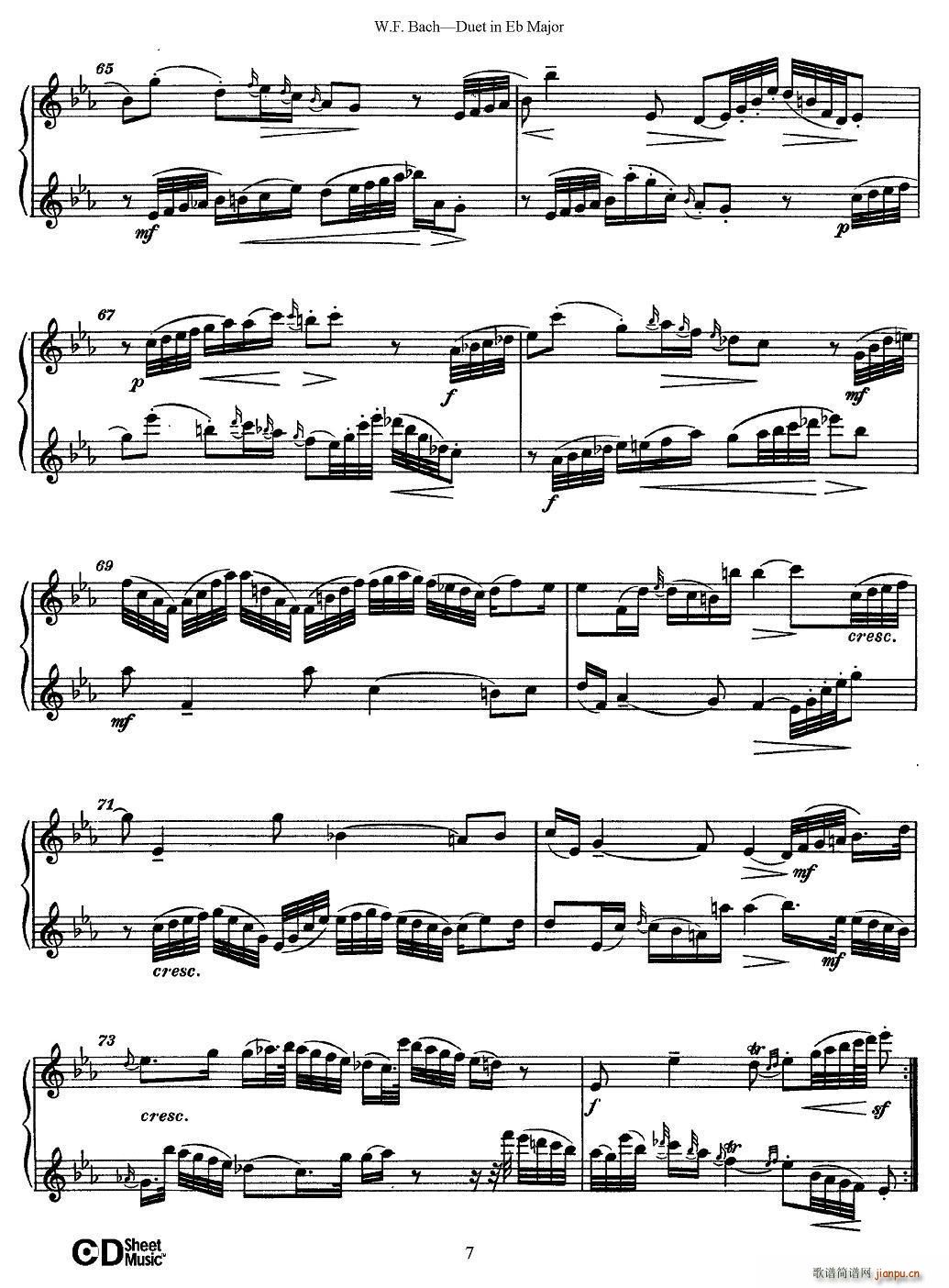 Eb大调二重奏(笛箫谱)7