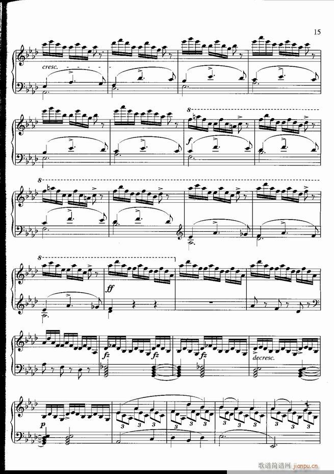 钢琴 不可不弹的世界钢琴名曲100首 五(钢琴谱)16