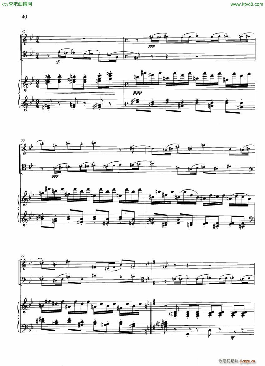 Francaix Trio for oboe bassoon and piano 二(钢琴谱)13