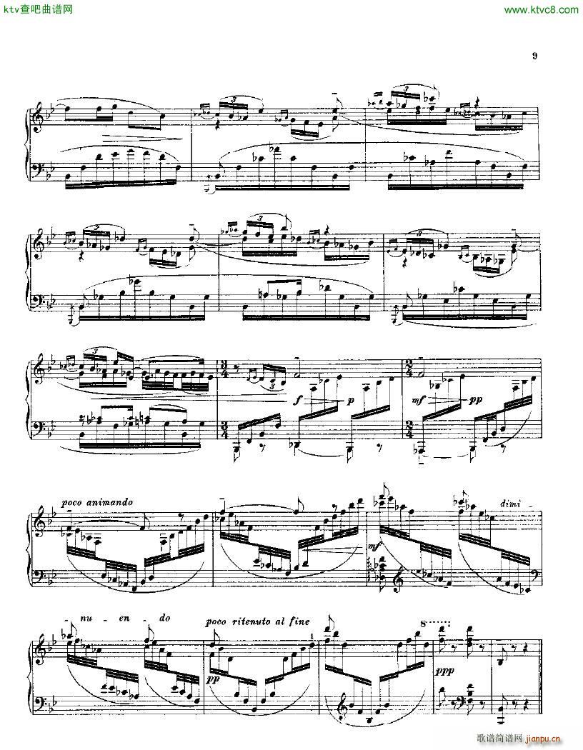 Balakirev Piano Sonata In B Flat Minor(钢琴谱)8