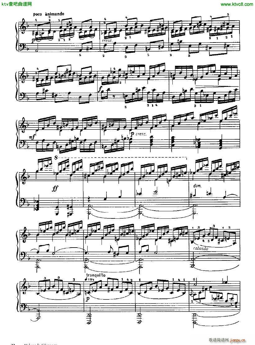 Glazunov Prelude and Fugue in D minor op 62(钢琴谱)12