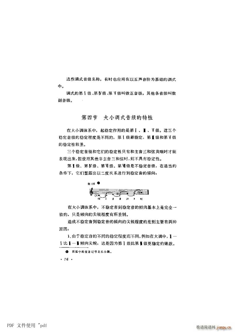 其他 第6章 大调式与小调式第76页第4节 大小调式的音级特性(十字及以上)1