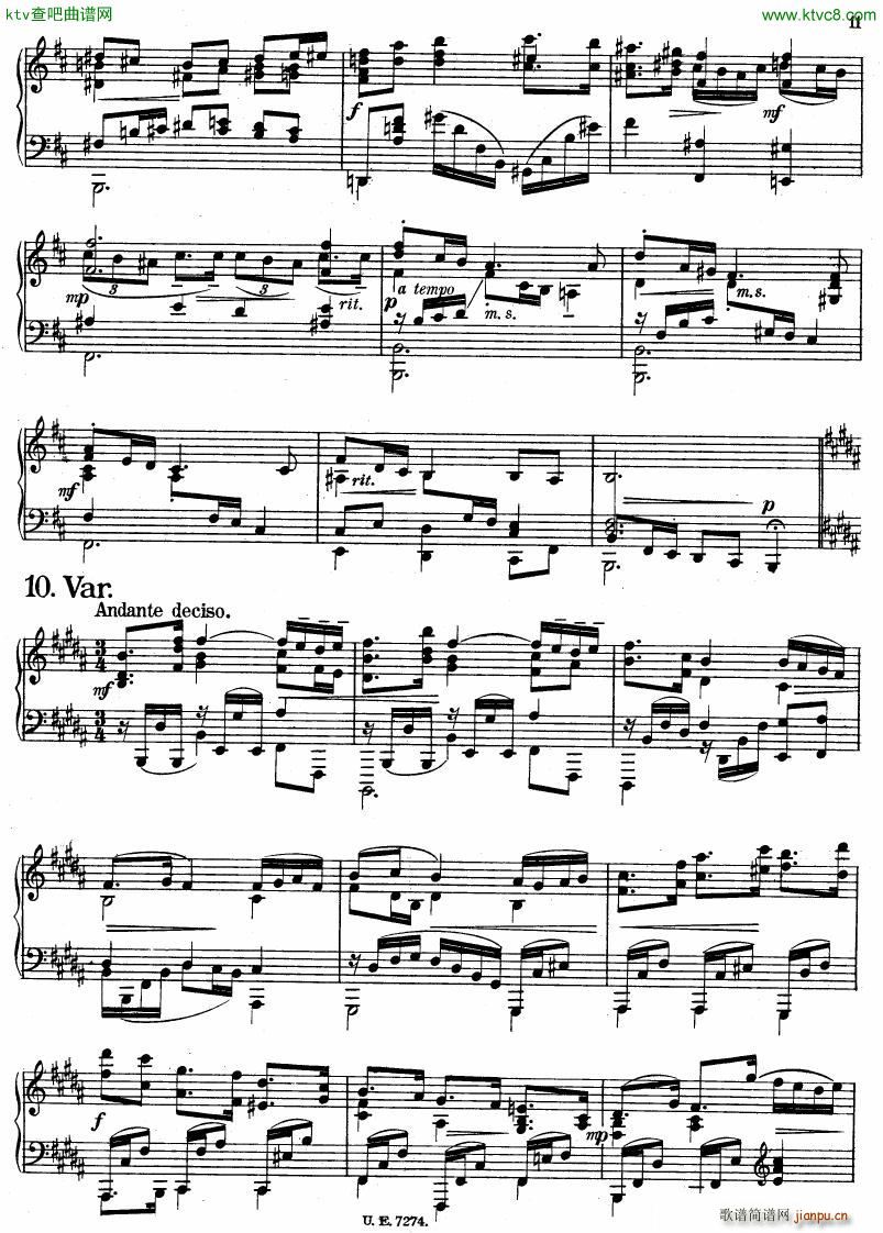 Haba variations on schumann(钢琴谱)9