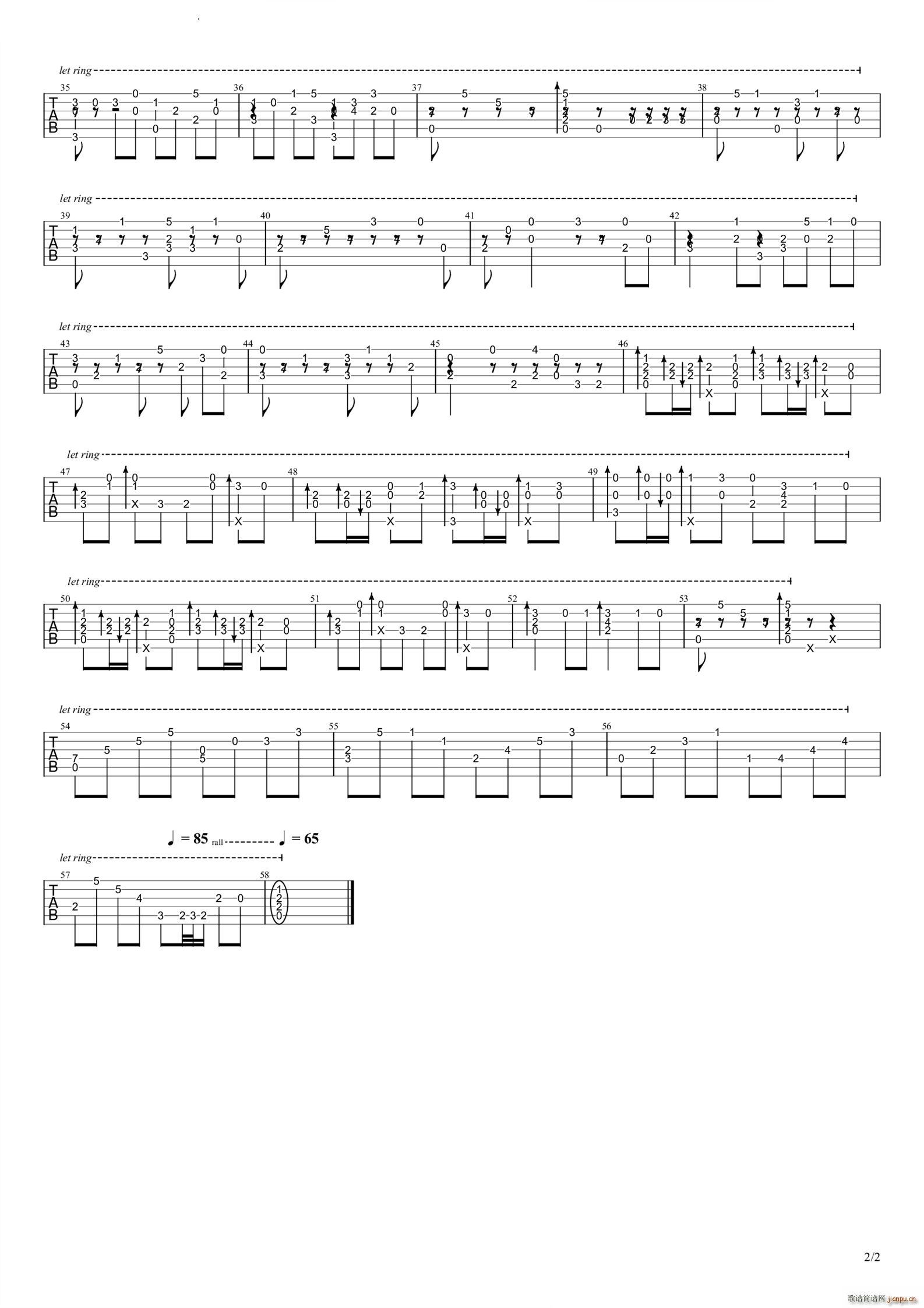 The Cliftlands八方旅人(吉他谱)3