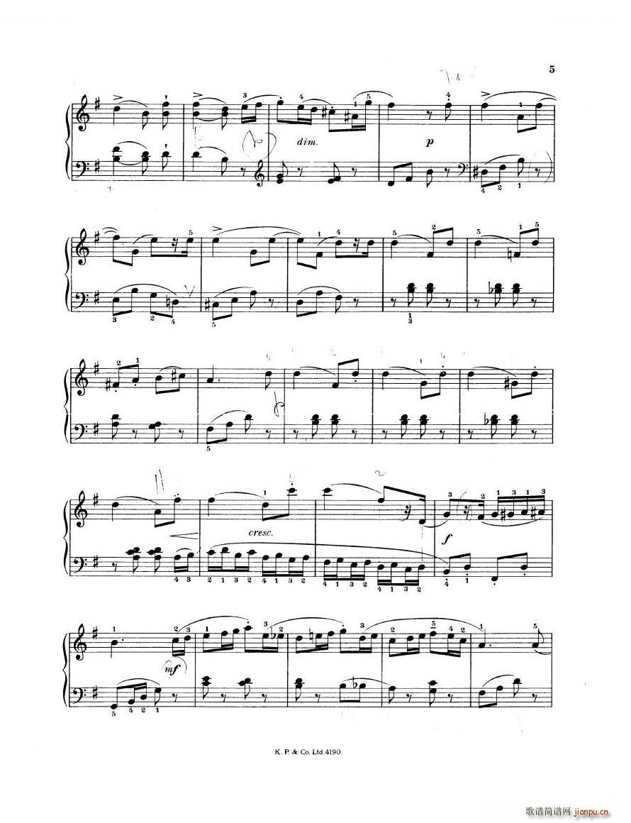 Elgar Sonatina Sonatina(十字及以上)5