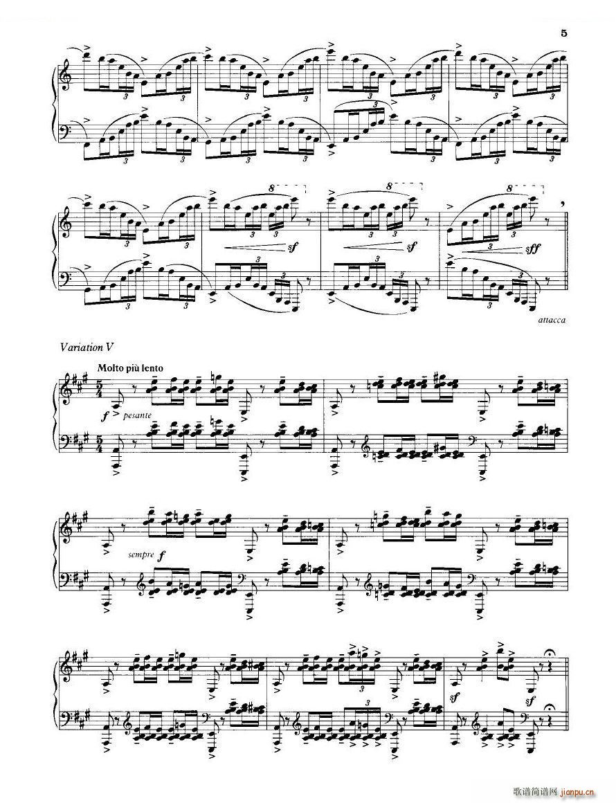 Britten 12 Variations 12 Variations(十字及以上)5
