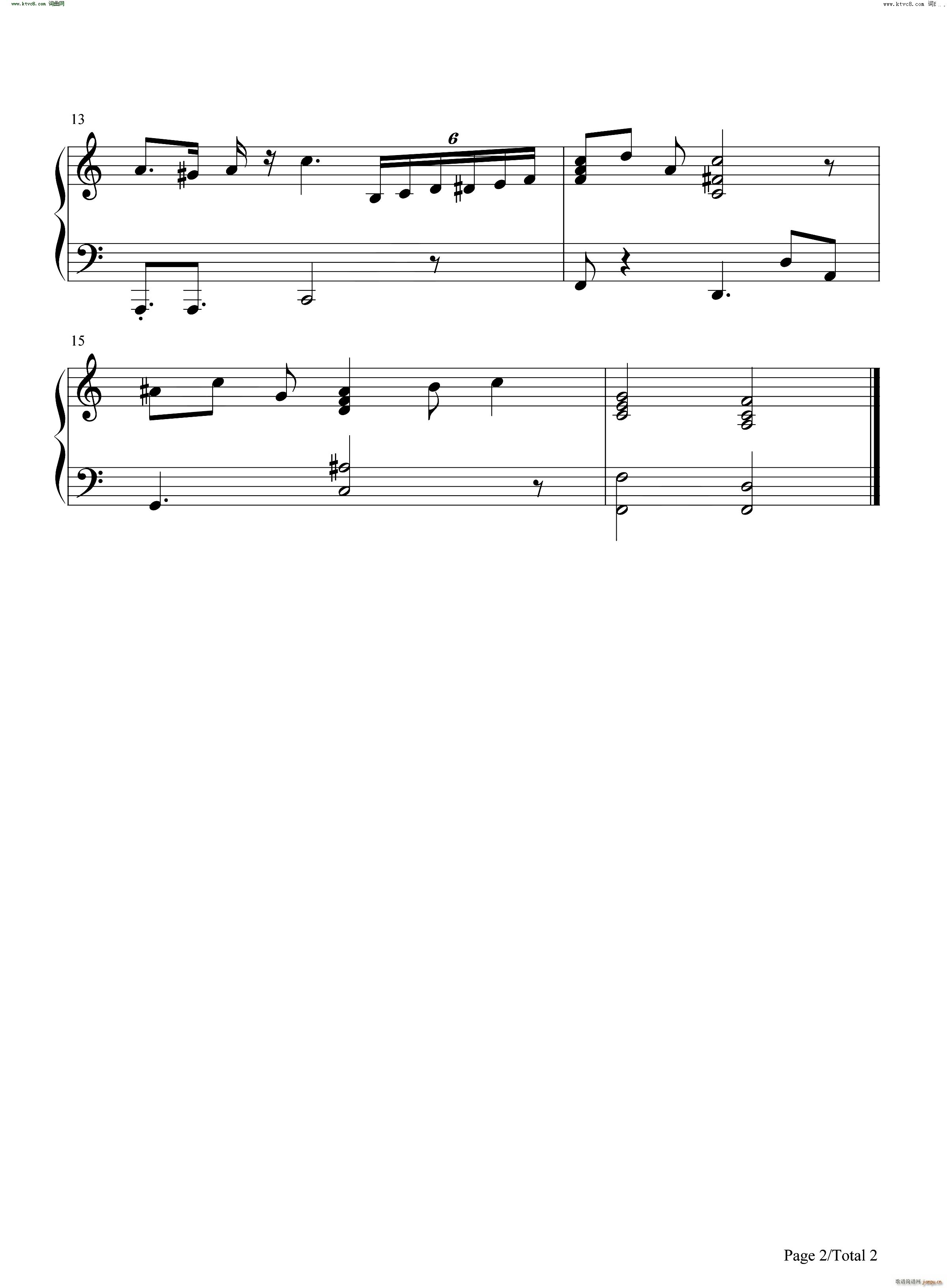 猫和老鼠主题曲 Tom and Jerry Theme(钢琴谱)3