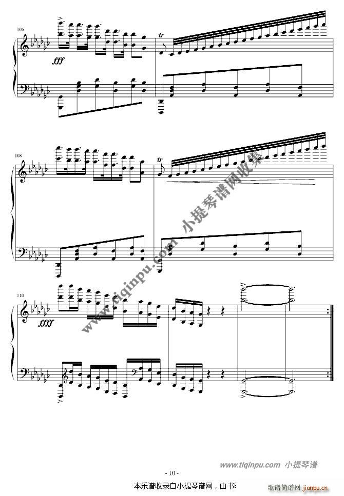 华丽波兰舞曲(六字歌谱)10