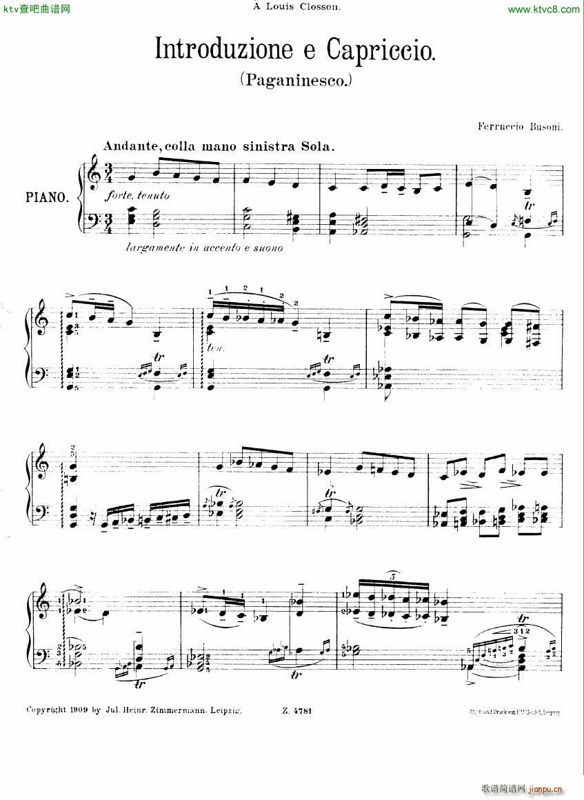 Busoni an die jugend 4(钢琴谱)1