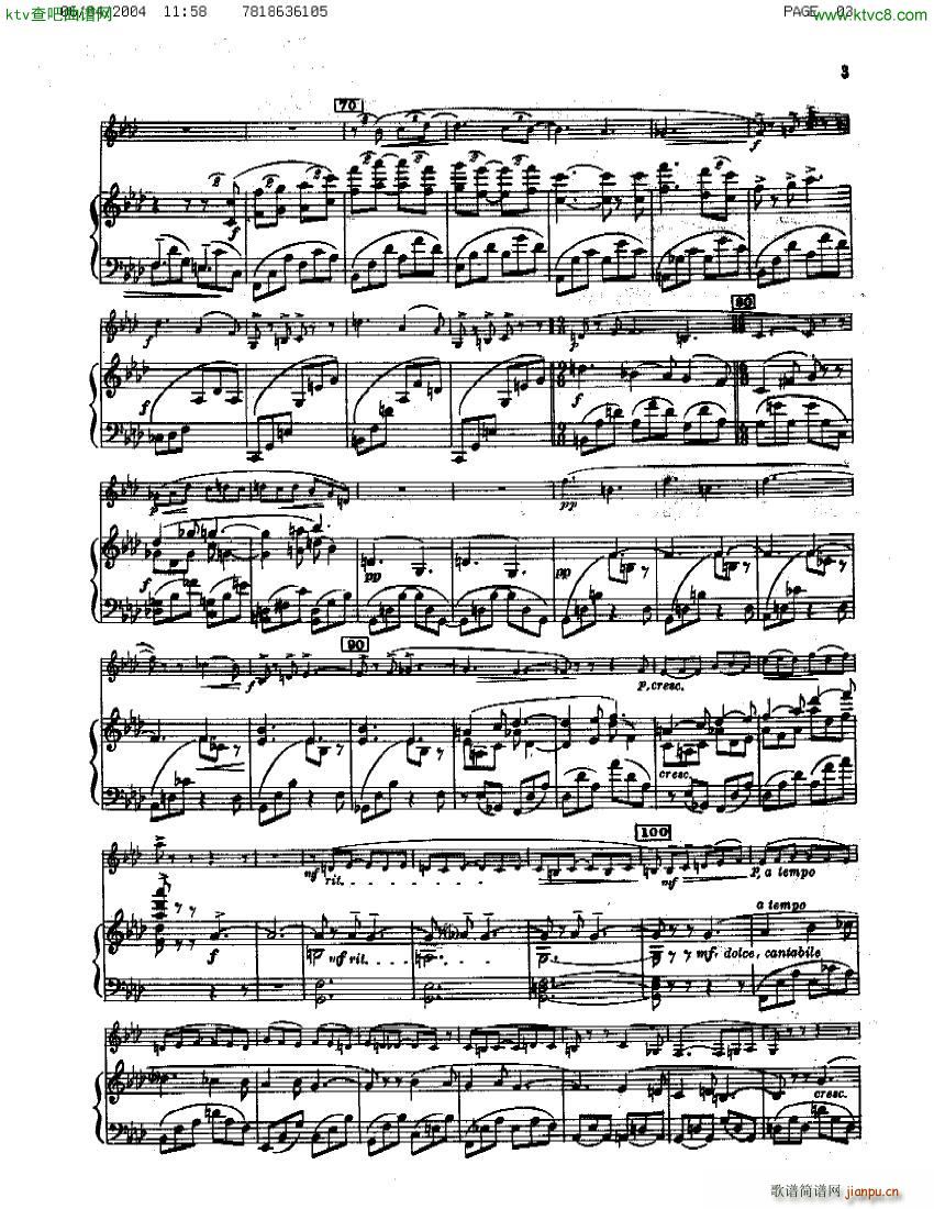 Guastavino Sonata Para Clarinete Y Piano(钢琴谱)3