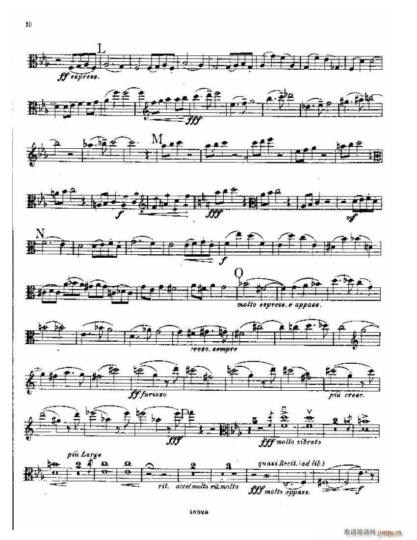 Bowen viola sonata No 1 Va part(钢琴谱)10